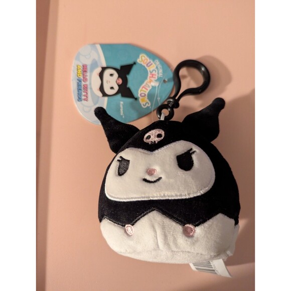 Squishmallows Sanrio 3.5-Inch Kuromi Official Jazwares Plush Bag Clip - Picture 3 of 4